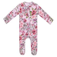 Load image into Gallery viewer, COPPER PEARL® Zip-Up Footie Pajama DEBORAH