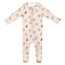 Load image into Gallery viewer, COPPER PEARL® Zip-Up Footie Pajama PENGUIN