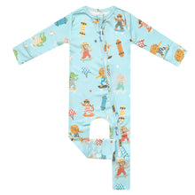 Load image into Gallery viewer, COPPER PEARL® Zip-Up Footie Pajama - TANNER