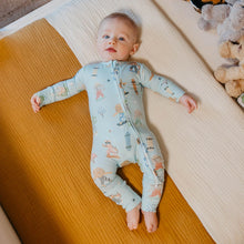 Load image into Gallery viewer, COPPER PEARL® Zip-Up Footie Pajama - TANNER