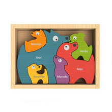 Load image into Gallery viewer, Dog Family Puzzle-Bilingual