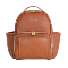 Load image into Gallery viewer, Cognac Itzy Mini Plus™ Diaper Bag Backpack