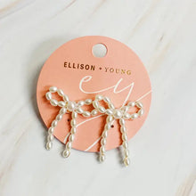 Load image into Gallery viewer, Pearl Bow Ballerina Earrings