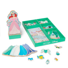 Load image into Gallery viewer, Disney Princess Ariel Wooden Magnetic Dress-Up
