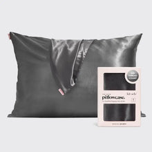 Load image into Gallery viewer, Standard Satin Pillowcase - Charcoal