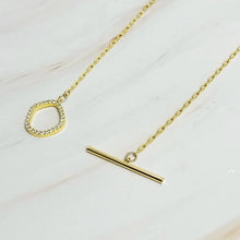 Load image into Gallery viewer, Amelia Dainty Toggle Necklace