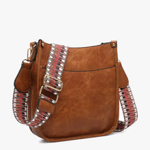 Load image into Gallery viewer, Jen&Co® Chloe Crossbody with Guitar Strap - Brown