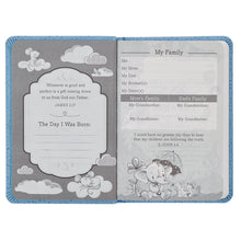 Load image into Gallery viewer, Blue Faux Leather NLT New Testament Keepsake Bible for Boys