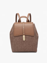 Load image into Gallery viewer, Denim Studded Whipstitch Backpack