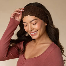 Load image into Gallery viewer, Wide Lace Elastic Headbands 2pc Set - Mocha & Chocolate