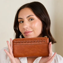 Load image into Gallery viewer, Gia Braided Detail Zip-Top Wallet