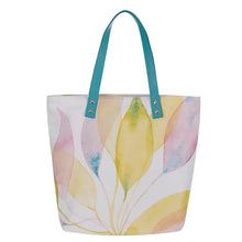 Load image into Gallery viewer, Hope Anchors the Soul Citrus Leaves Tote Bag