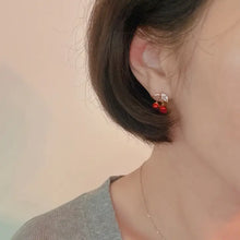 Load image into Gallery viewer, Jewel Cherry Stud Earrings