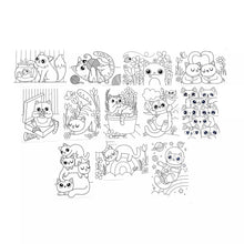 Load image into Gallery viewer, Undercover Art Hidden Patterns Coloring Activity - Smitten Kitten