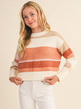 Load image into Gallery viewer, Girls Round Neck Cropped Sweater