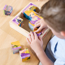 Load image into Gallery viewer, Disney Princess Wooden Cube Puzzle