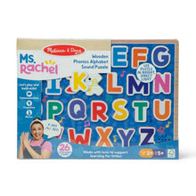 Load image into Gallery viewer, Ms. Rachel™ Wooden Phonics Alphabet Sound Puzzle - 24 Pieces