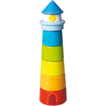 Load image into Gallery viewer, Lighthouse Wooden Rainbow Stacker