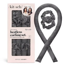 Load image into Gallery viewer, Satin Heatless Curling Set - Charcoal