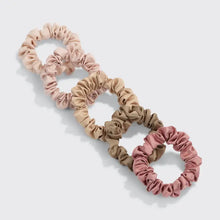 Load image into Gallery viewer, Ultra Petite Satin Scrunchies - 6 piece