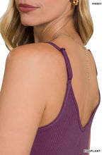 Load image into Gallery viewer, Ribbed Half Snap Button Closure Cami Top