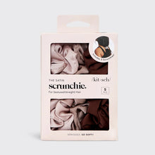 Load image into Gallery viewer, Satin Sleep Scrunchie; CAMEO - 5 Pack