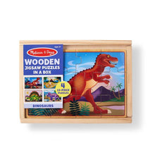 Load image into Gallery viewer, Wooden Jigsaw Puzzles in a Box - Dinosaurs
