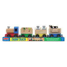 Load image into Gallery viewer, Wooden Farm Train Toy Set
