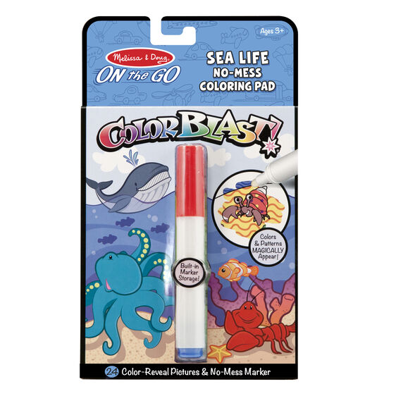 ColorBlast! No-Mess Coloring Pad - Sea Life