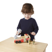 Load image into Gallery viewer, Classic Wooden Fire Truck Play Set
