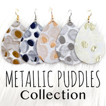 Load image into Gallery viewer, 2.5&quot; Metallic Puddle Dangles
