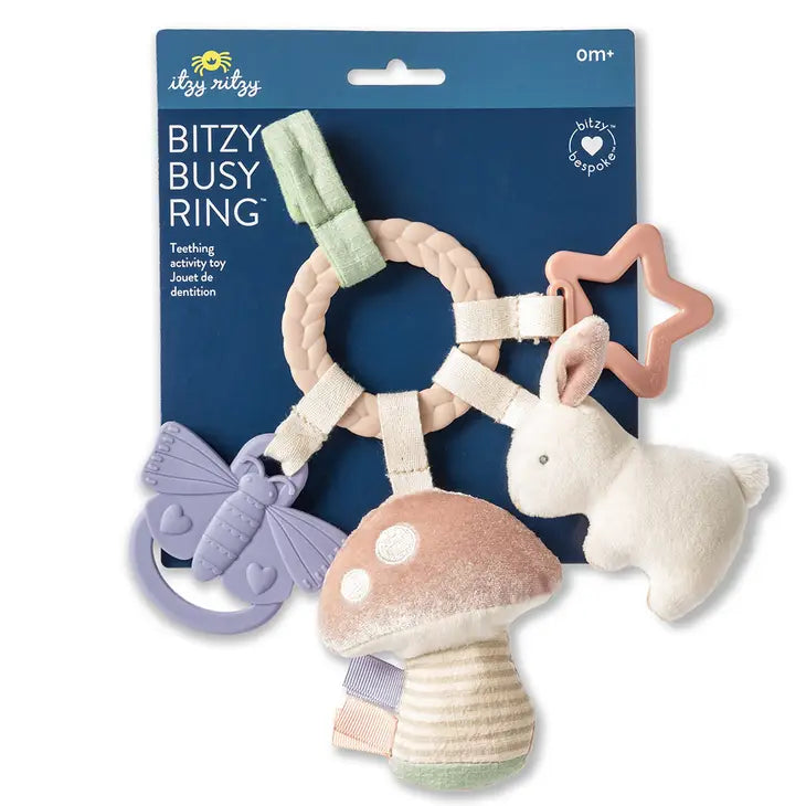 Bitzy Busy Ring™ Teething Activity Toy- Bunny