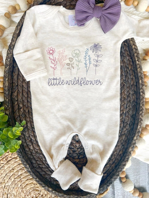 Little Wildflower Baby Girl Romper