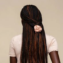 Load image into Gallery viewer, Rosette Ruched Satin Scrunchies 3pc Set - Terracotta
