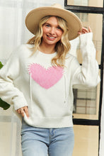 Load image into Gallery viewer, Heart Pattern Sweater Top
