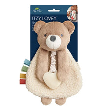 Load image into Gallery viewer, Itzy Lovey™ Bear Plush with Silicone Teether Toy
