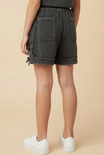 Load image into Gallery viewer, Girls Washed Side Bow Detail Knit Shorts
