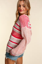 Load image into Gallery viewer, Oversized Stripe Sweater Pullover Top
