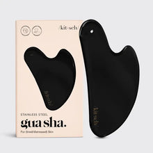 Load image into Gallery viewer, Kitsch Stainless Steel Gua Sha - Matte Black
