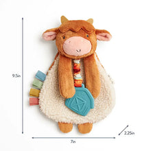 Load image into Gallery viewer, Itzy Lovey™ Highland Cow Plush with Silicone Teether Toy
