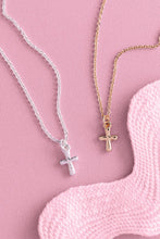 Load image into Gallery viewer, Petite Cross Necklace
