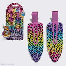 Load image into Gallery viewer, Lisa Frank X Kitsch Xl Creaseless Clips in Rainbow Leopard

