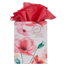 Load image into Gallery viewer, You&#39;ve Got This Coral Poppies Medium Gift Bag
