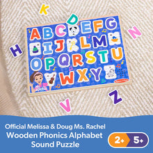 Load image into Gallery viewer, Ms. Rachel™ Wooden Phonics Alphabet Sound Puzzle - 24 Pieces
