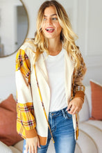 Load image into Gallery viewer, Zip Up Plaid Jacket With Hoodie
