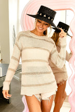 Load image into Gallery viewer, Comfy Stripe Sweater Top
