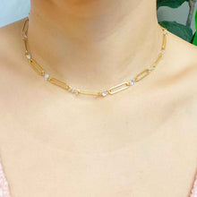 Load image into Gallery viewer, Crystal Linked Chain Necklace
