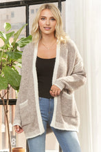 Load image into Gallery viewer, Open Front Cardigan With Stitching

