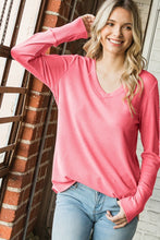 Load image into Gallery viewer, Waffle Knit V Neck Top
