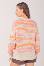 Load image into Gallery viewer, Multi Color Casual Knit Sweater Top
